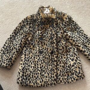 Leopard Print Kids Coat